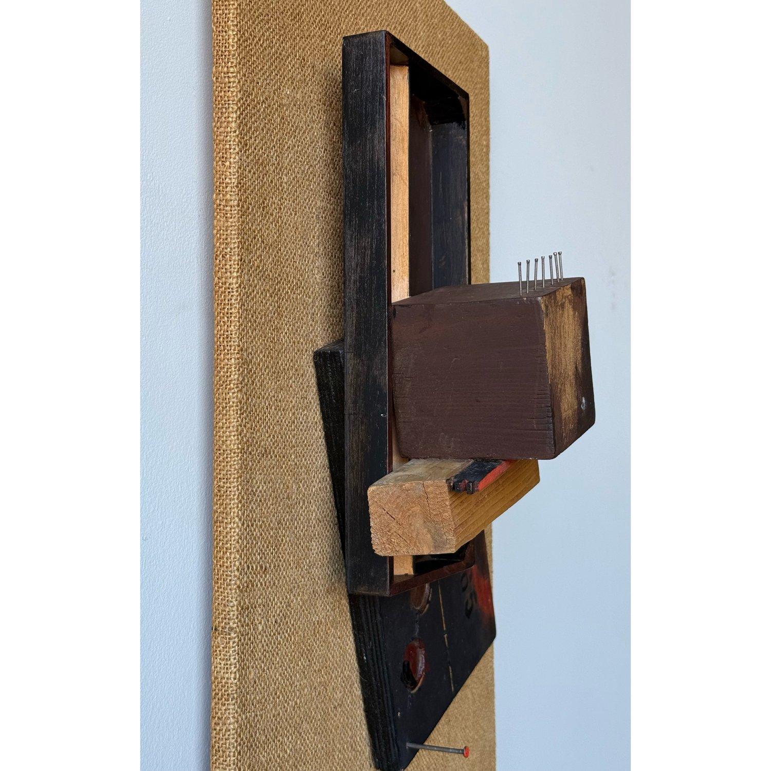 Mid-Century Original Brutalist Wall Art by Jean Olds In Good Condition For Sale In Raleigh, NC