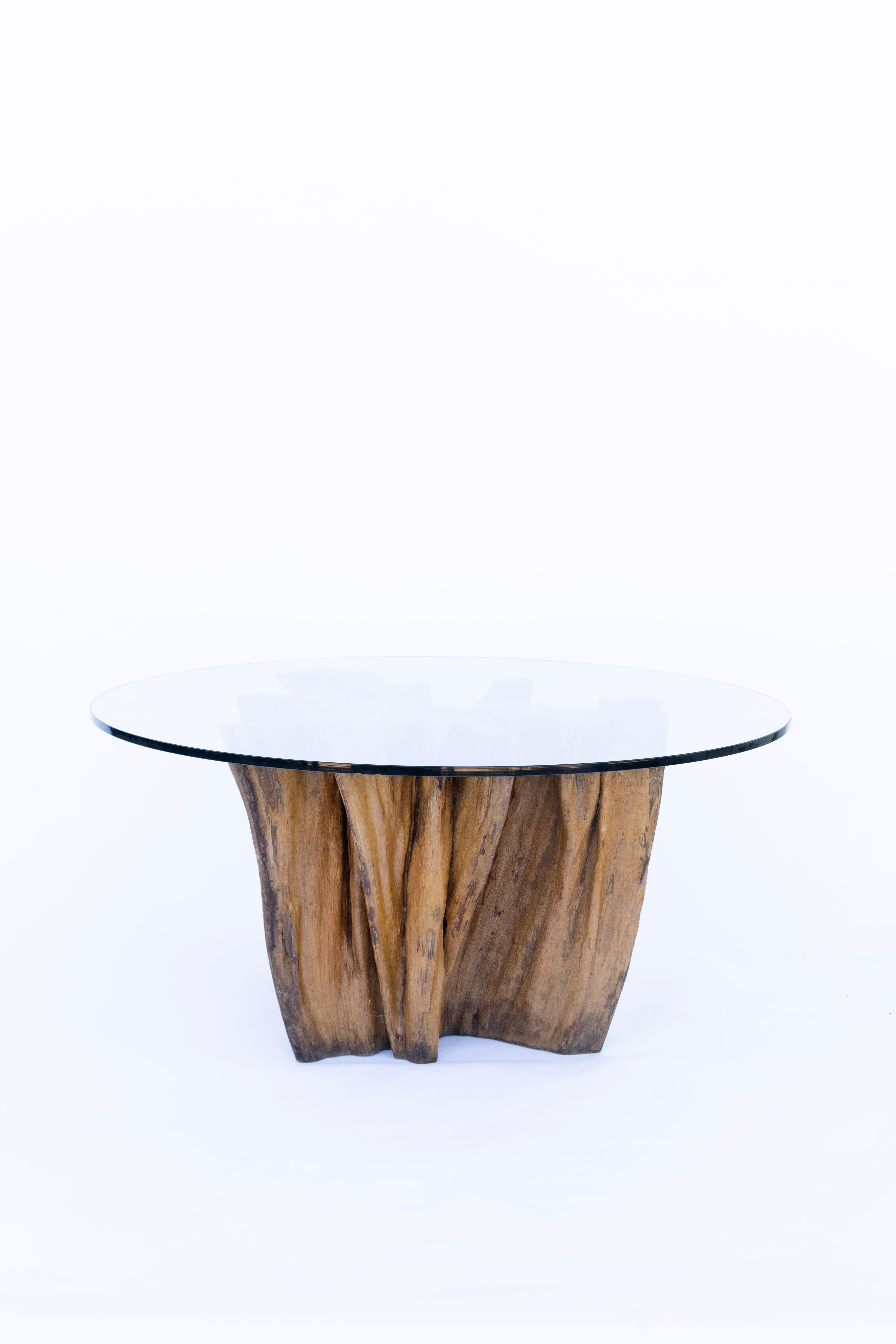 Table de salle à manger cyprès originale du milieu du siècle dernier Bon état - En vente à Wichita, KS