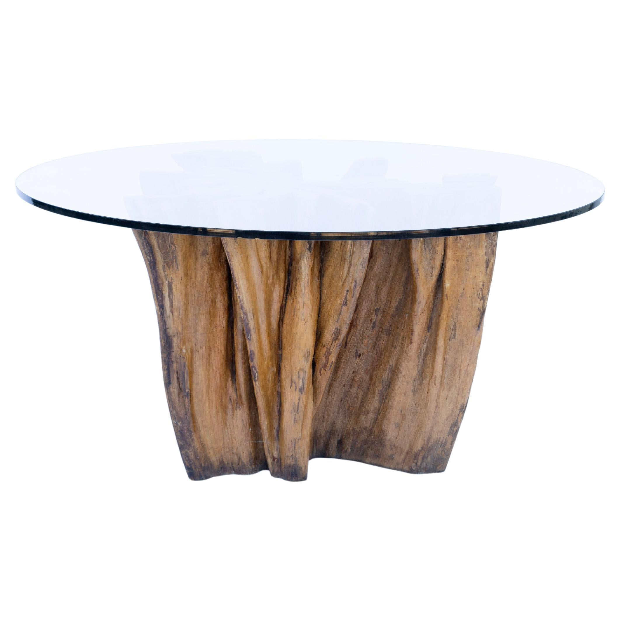 Mid-Century Modern Table de salle à manger cyprès originale du milieu du siècle dernier en vente