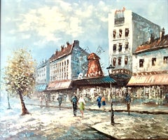 20th Century Original Oil on Canvas Painting by Burnett