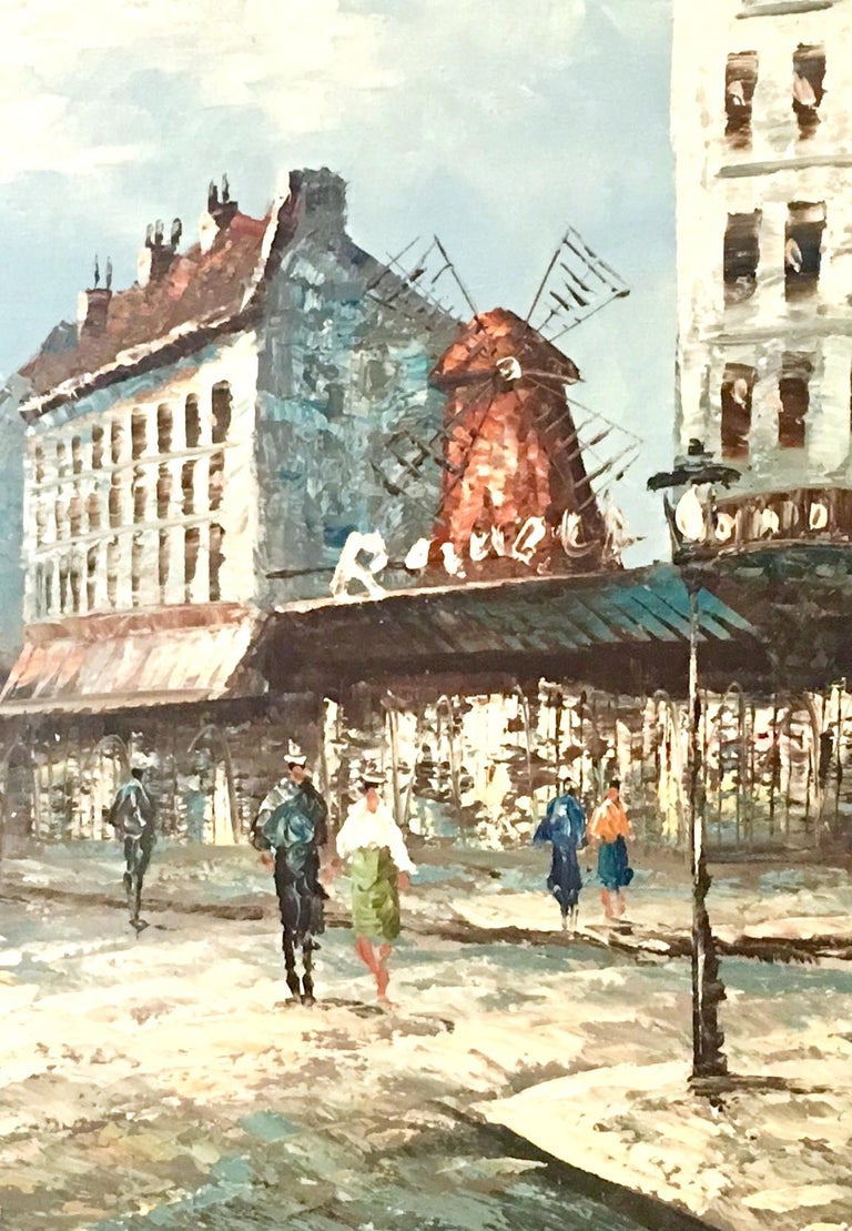 20th Century Original Oil On Canvas Painting By Burnett For Sale