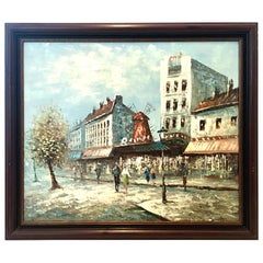 20th Century Original Oil on Canvas Painting by Burnett