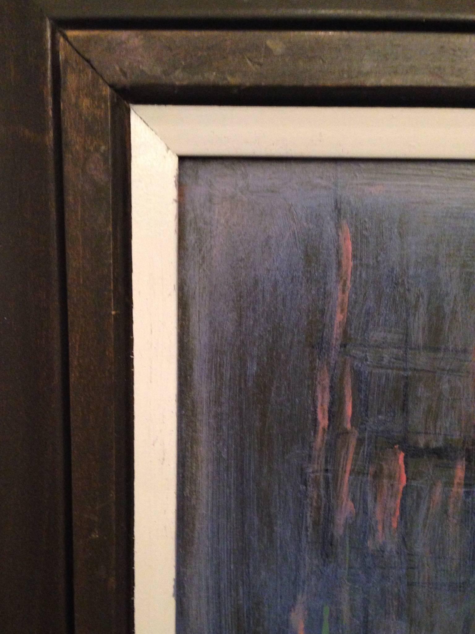 American Mid-Century Original Oil Painting 