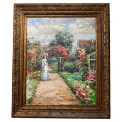 Mid century Original painting inspired by artist William Kay Blacklock painting