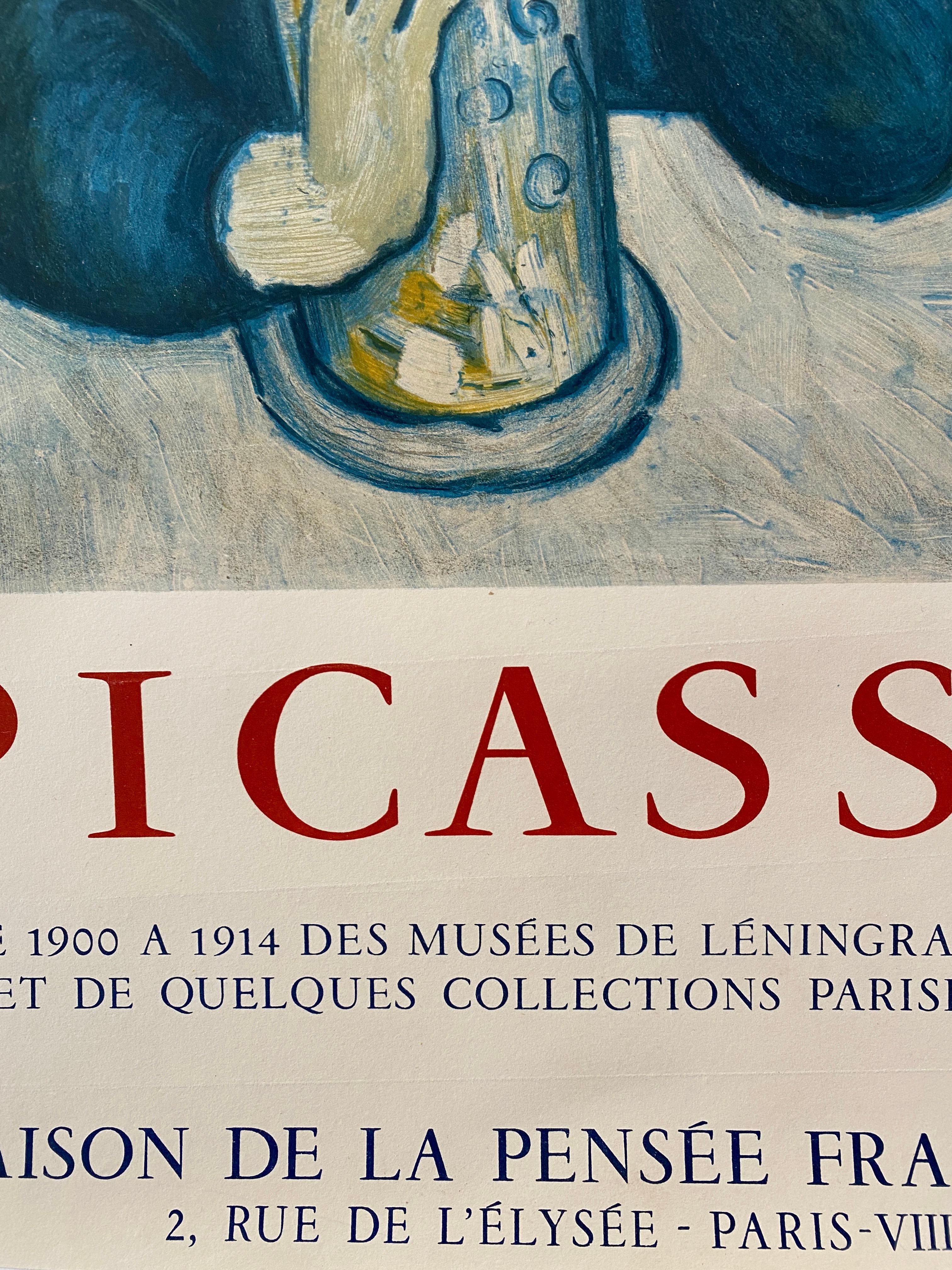 Cartel Original de Mediados de Siglo de la Exposición PICASSO 1954 'Retrato De Jaime Sabartes Moderno de mediados de siglo en venta