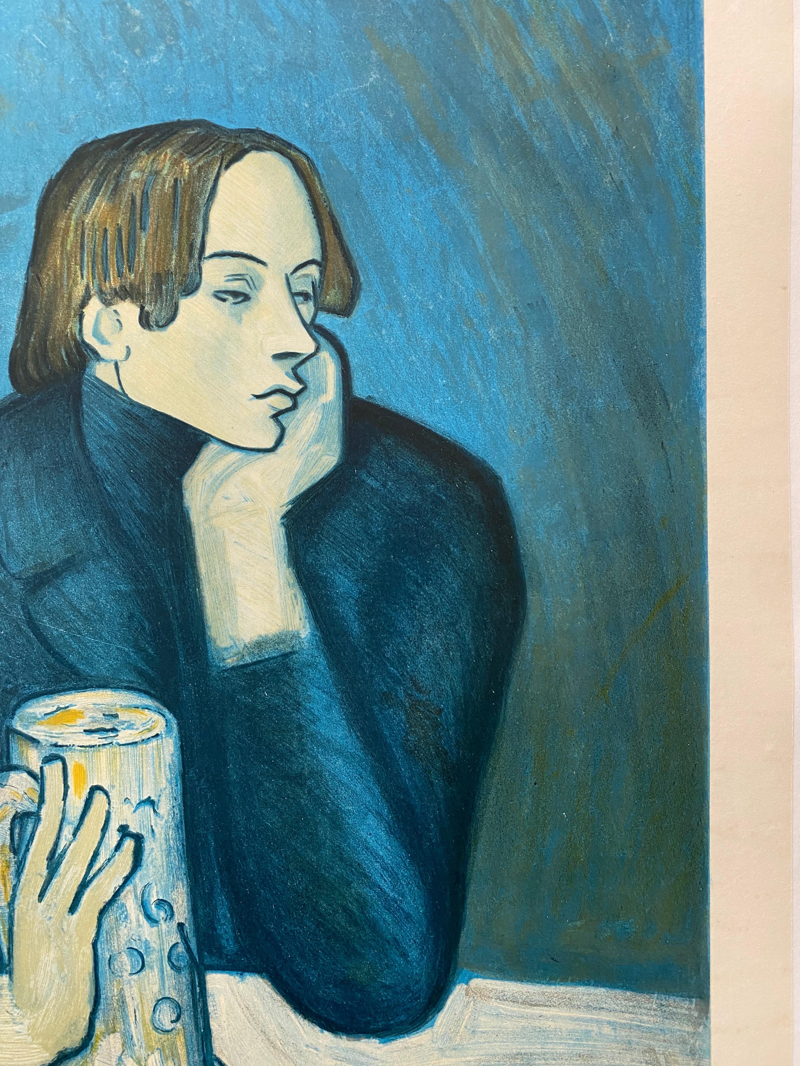 Cartel Original de Mediados de Siglo de la Exposición PICASSO 1954 'Retrato De Jaime Sabartes en Bueno estado para la venta en Melbourne, Victoria
