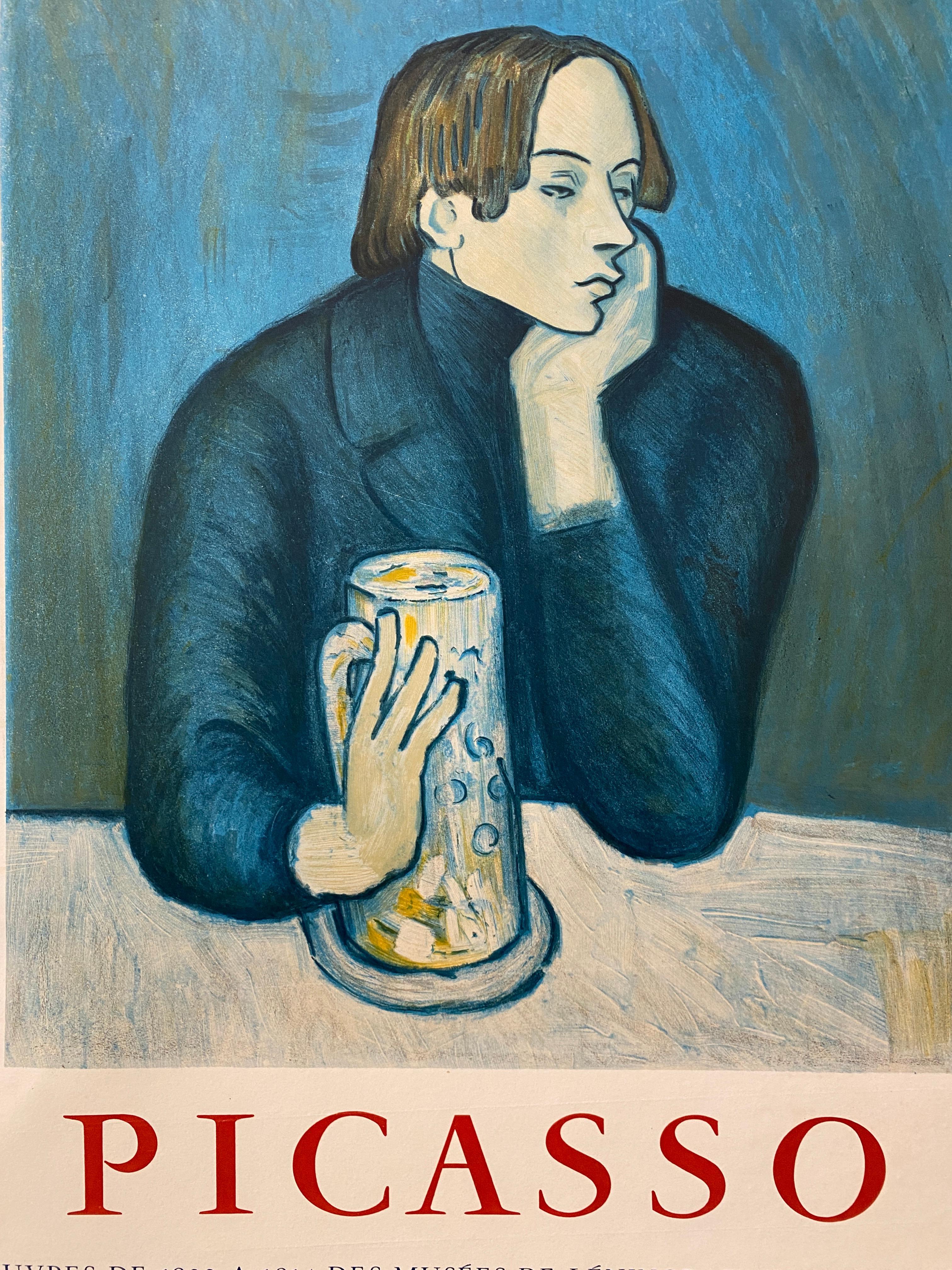 Cartel Original de Mediados de Siglo de la Exposición PICASSO 1954 'Retrato De Jaime Sabartes en venta 1