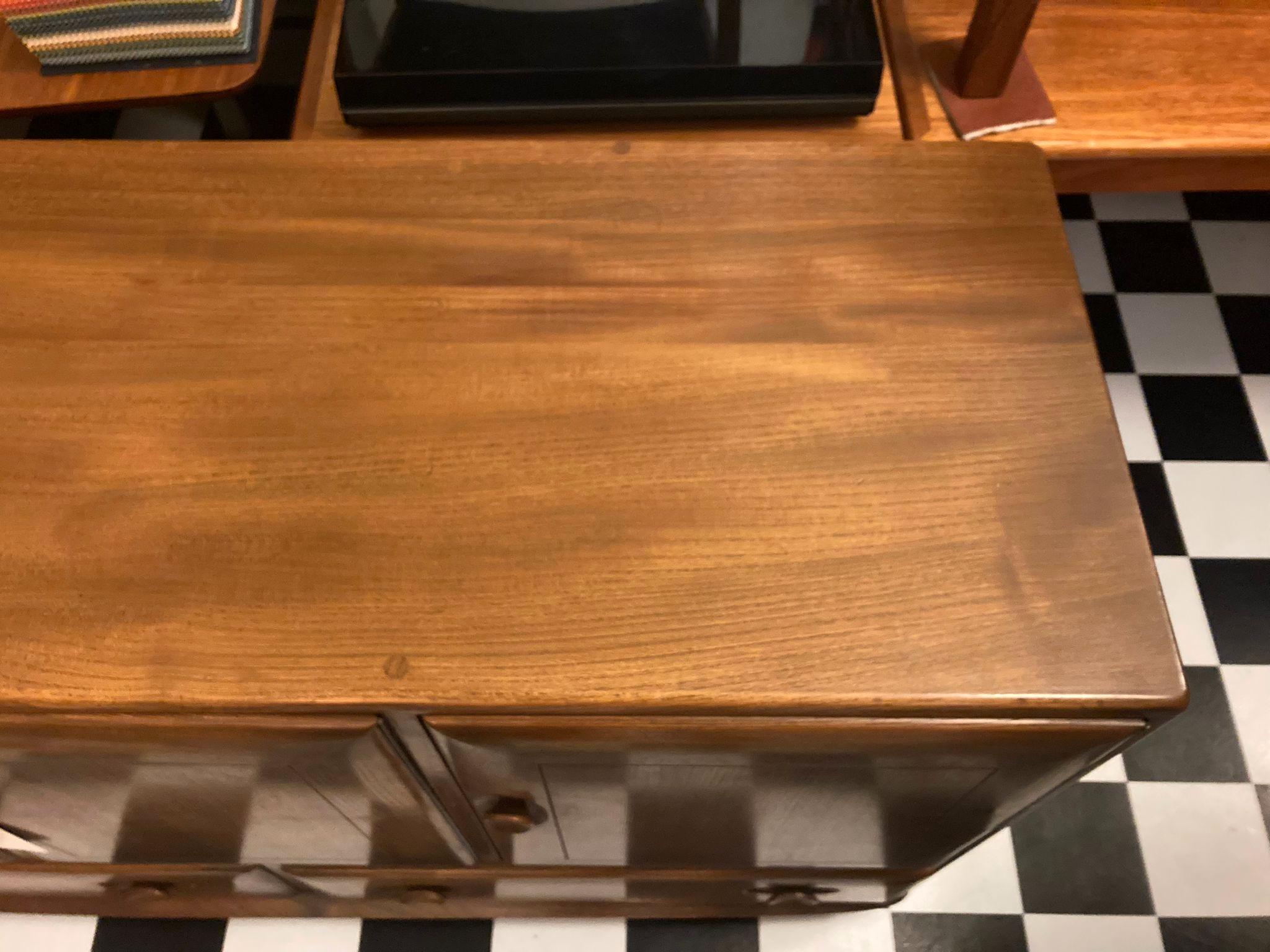 Mid Century Original Vintage 1960s Solid Elm Sideboard by Ercol 2