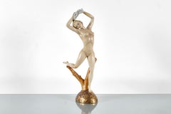 Mid-Century ORMAC Hand-Painted Ceramic Sculpture Late 40s early 50s Italy