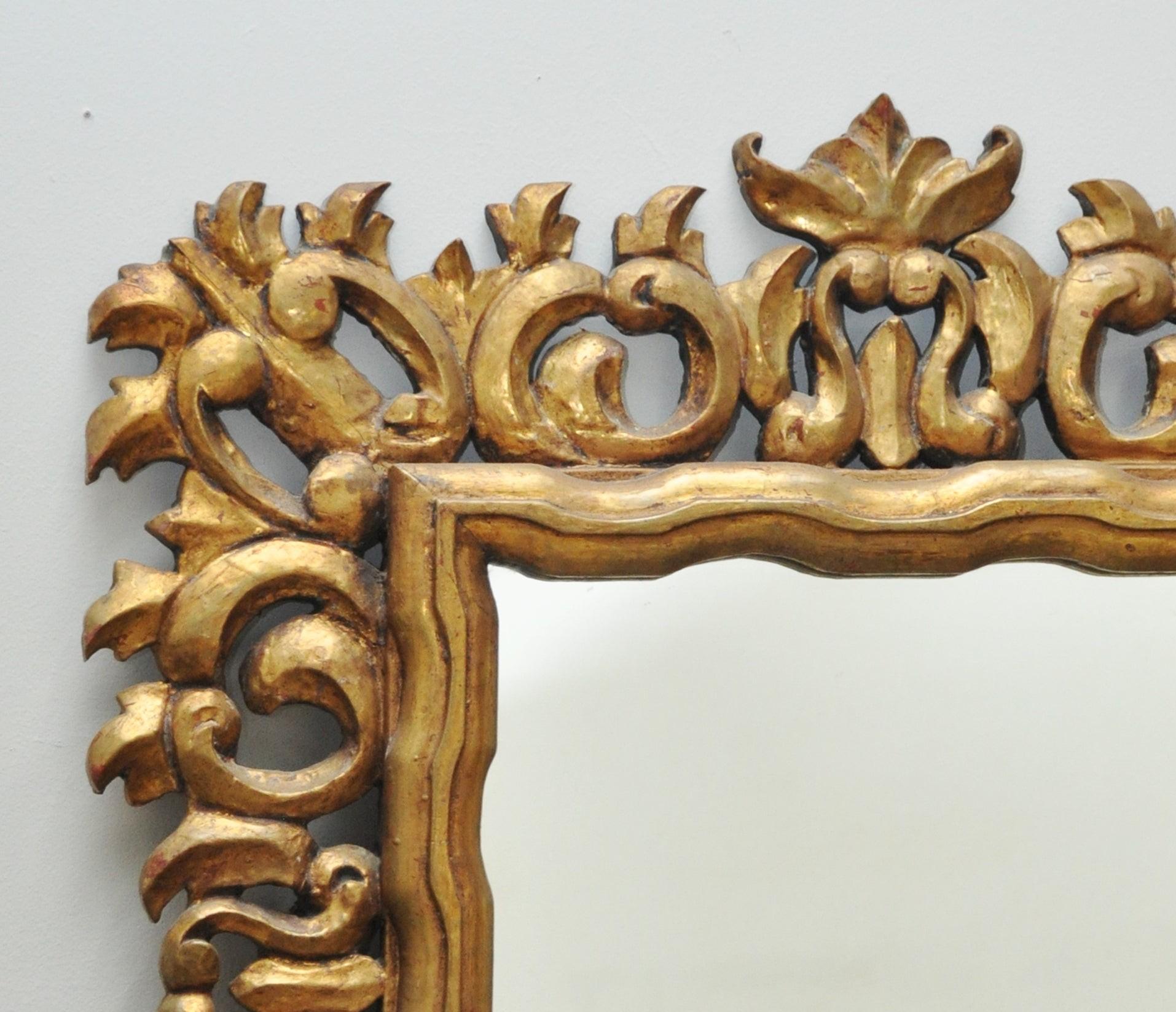 vintage ornate gold mirror