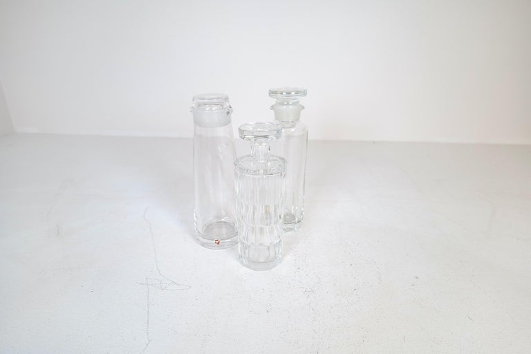 Mid-20th Century Mid-Century Orrefors Kosta and Johansfors Crystal Decanters with Stopper Sweden For Sale