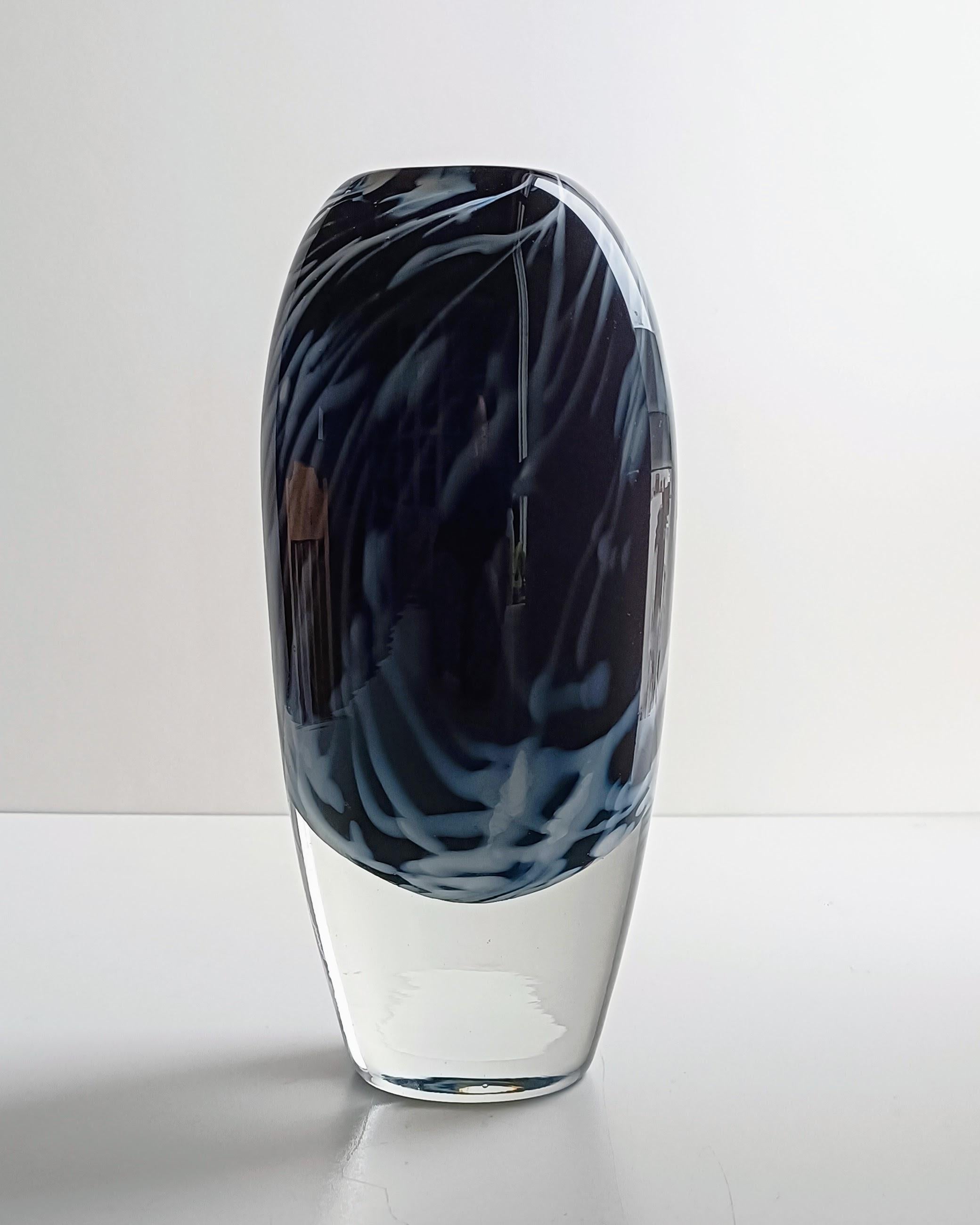 Swedish Scandinavian Modern Art Glass Orrefors by Walter Johansson, Signed and Numbered For Sale