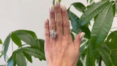 Mid Century Oscar Heyman Bros GIA 1.01 Pear Cut Diamond Platinum Ballerina Ring