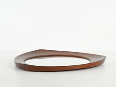 Specchio in teak di metà secolo "Oscar" di Campo & Graffi per Home Torino, Italia 1958