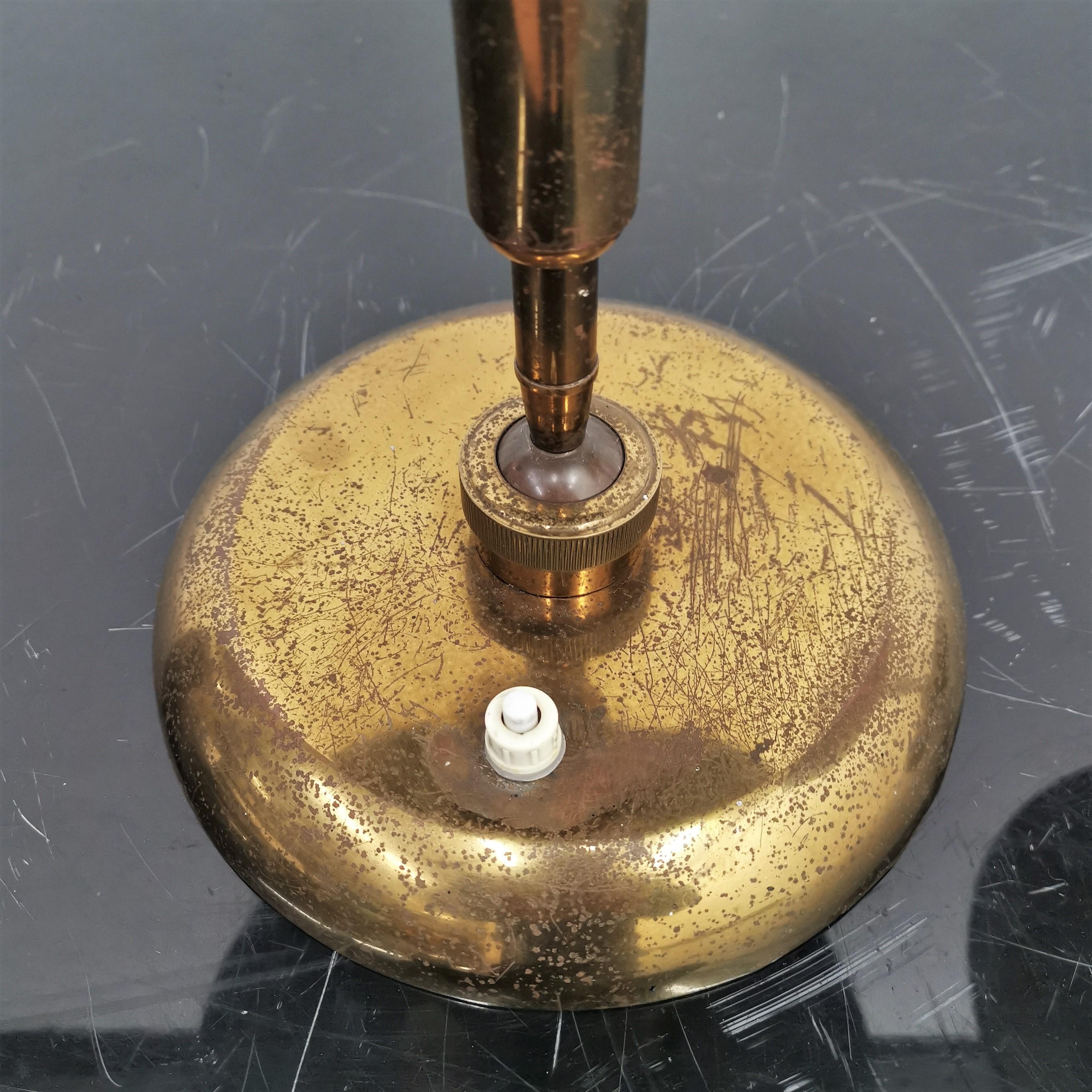 Mid-Century Oscar Torlasco Adjustable Brass Table Lamp 50s, Italy 5