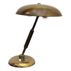 Mid-Century Oscar Torlasco Adjustable Brass Table Lamp 50s, Italy