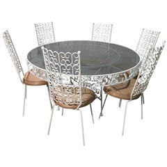 Used Mid-Century Outdoor Dining Set by John Salterini