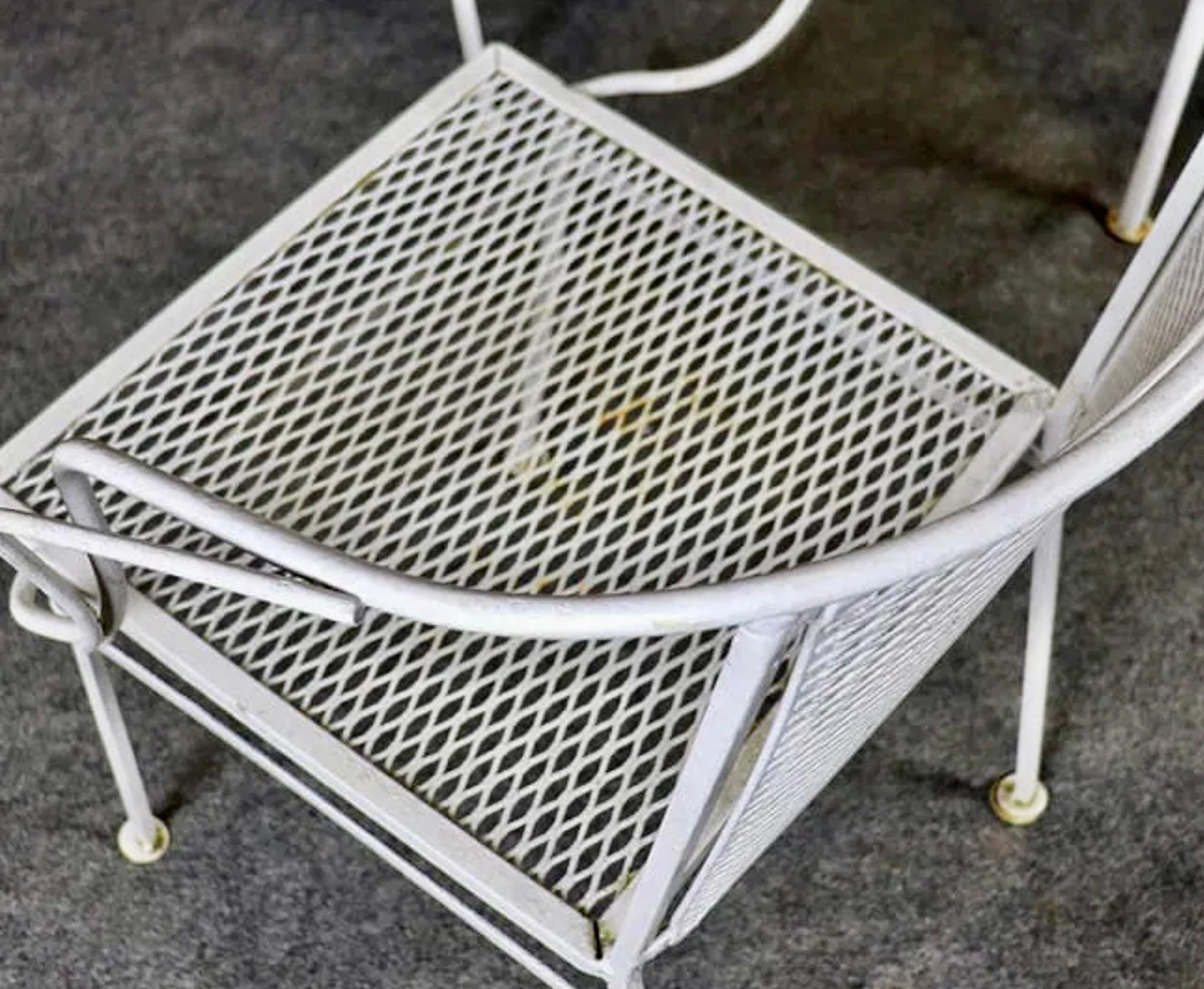 Ferro battuto Set da pranzo per esterni di metà secolo in vendita