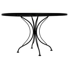 Mid-Century Outdoor Iron Salterini Round 48" Dining Table