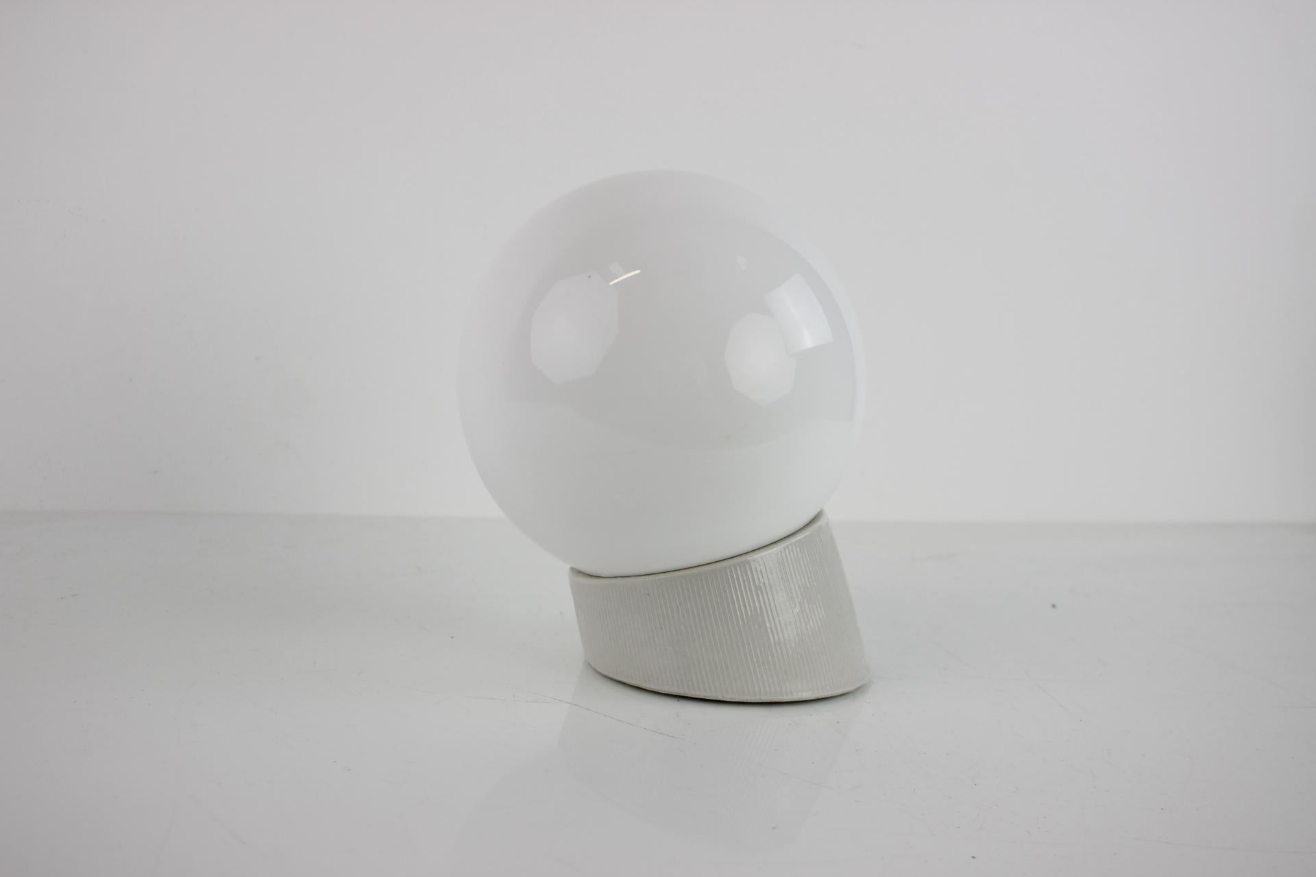 Mid-Century Modern Mid-Century Outdoor Porcelain Lamp, 1950's For Sale