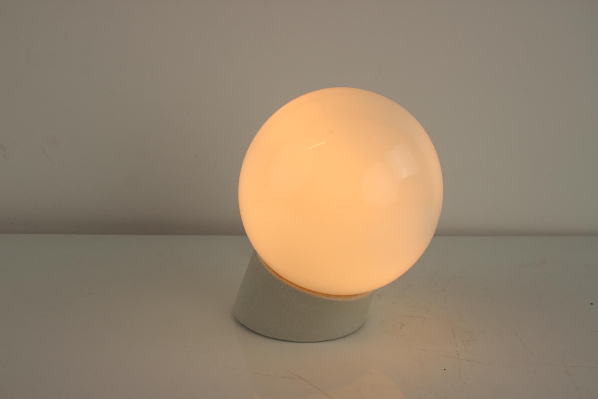 Mid-20th Century Mid-Century Outdoor Porcelain Lamp, 1950's For Sale