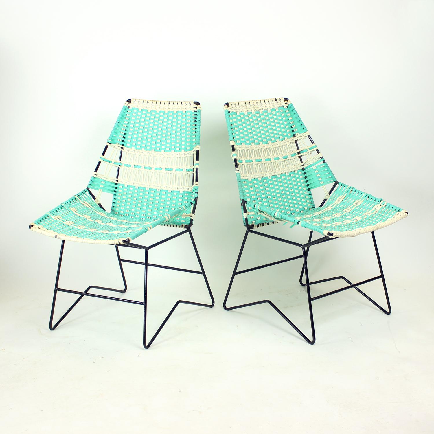 Mid Century Sitzgarnitur für draußen, Tschechoslowakei, 1960er Jahre (Tschechisch) im Angebot