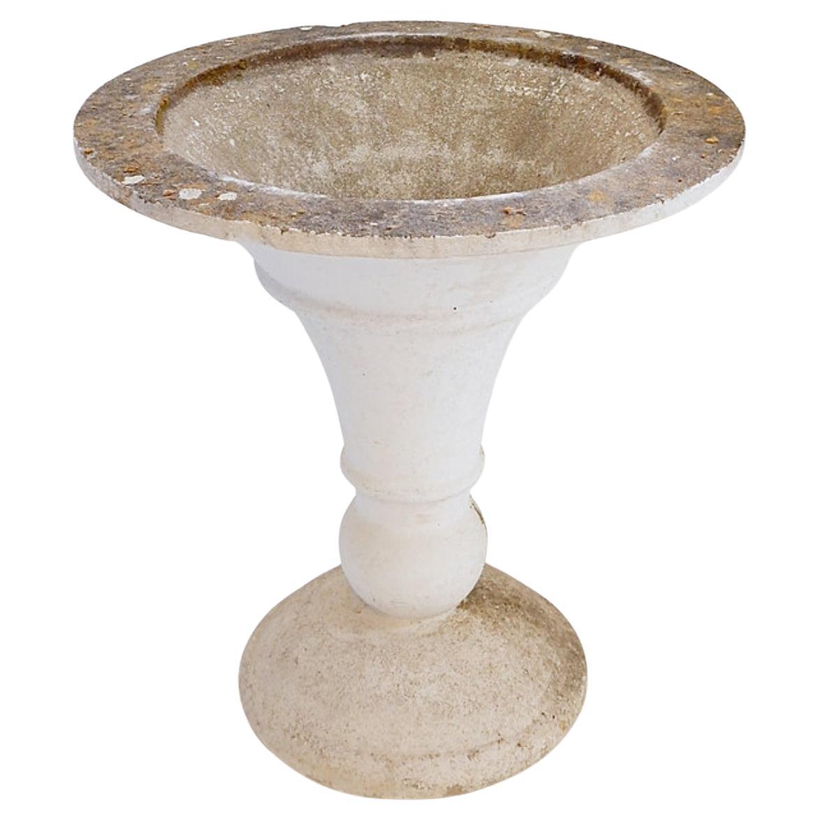 Mid-Century outdoor stone planter