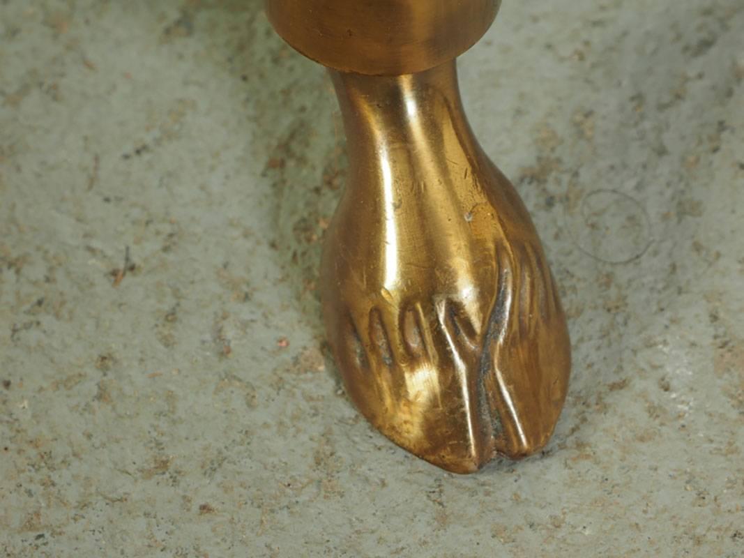 Midcentury Oval Brass Étagère In Good Condition In Bridgeport, CT