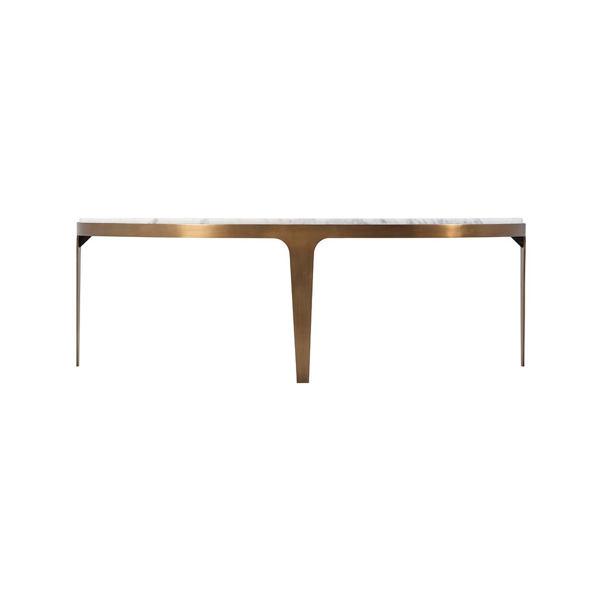 Mid-Century Modern Mid Century Oval Coffee Table For Sale