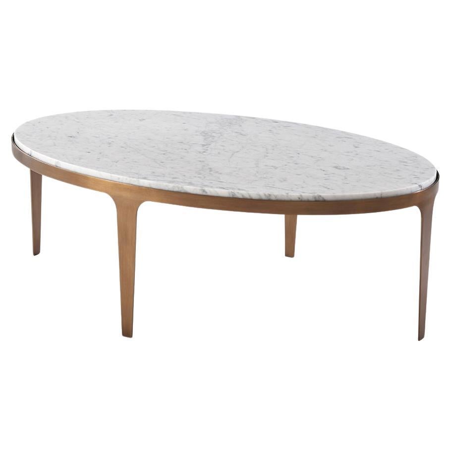 Mid Century Oval Coffee Table For Sale