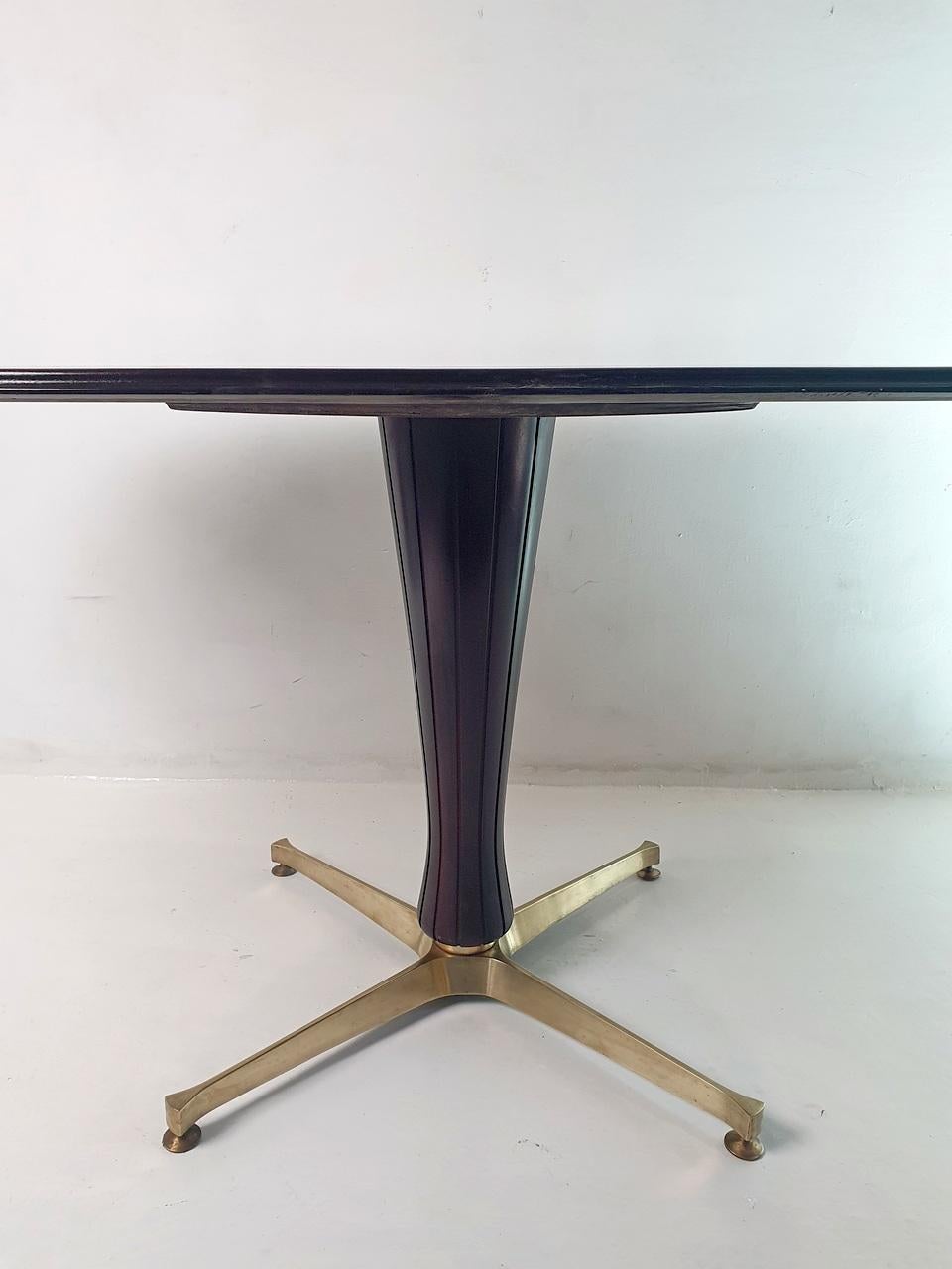 Italian Mid Century Oval Dining Table Italy For Sale