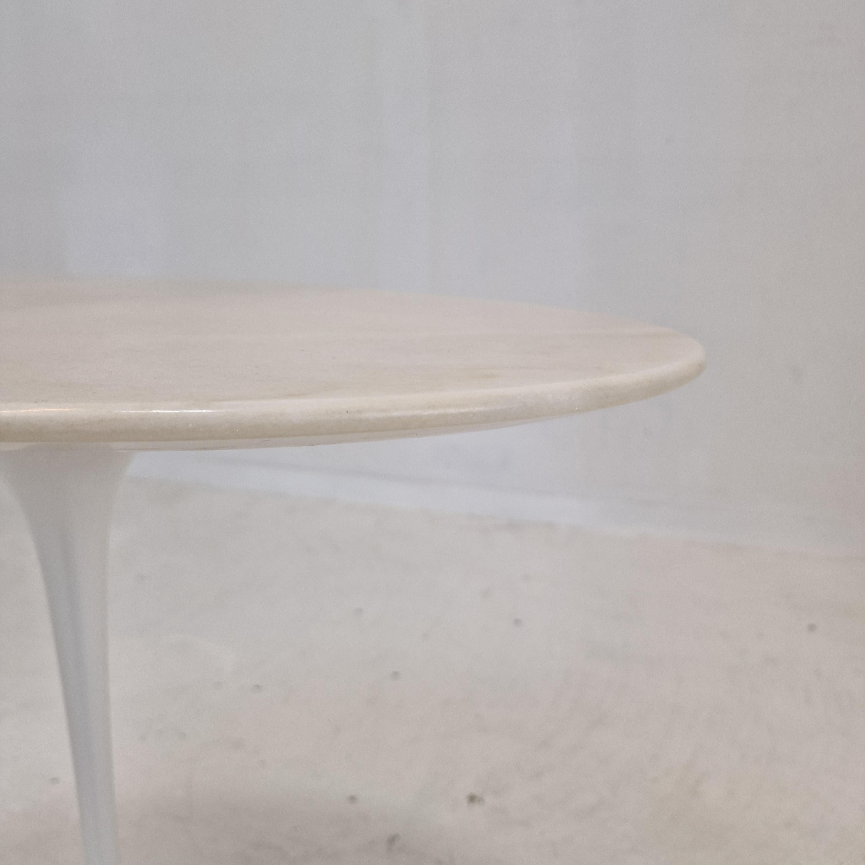 Mid-Century Oval Marble Side Table by Eero Saarinen for Knoll For Sale 3