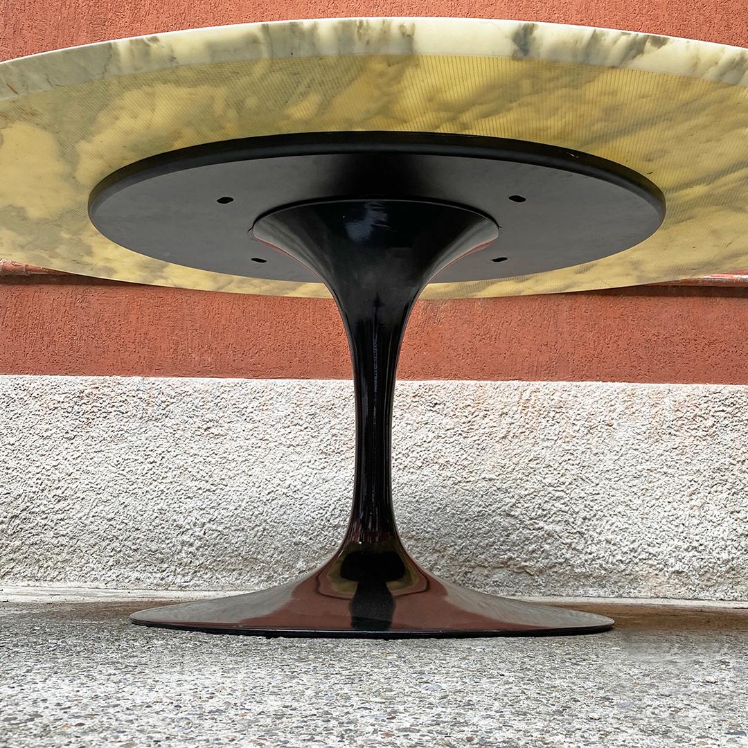 Mid-Century Oval Marble Table Model Tulip by E. Saarinen, for Knoll, 1956 2