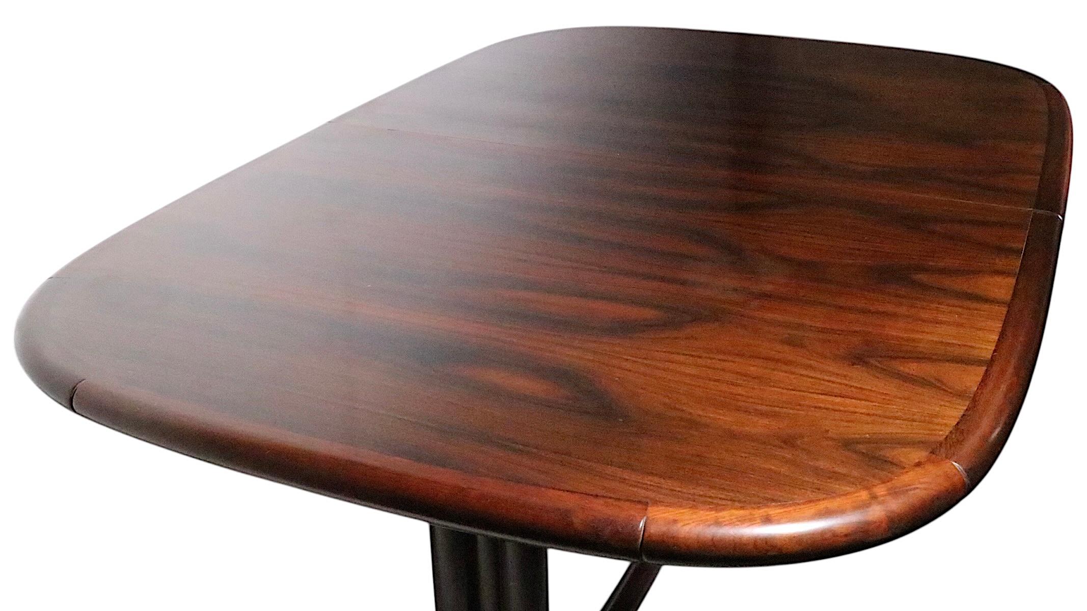 Palo de rosa ovalado de mediados de siglo  Mesa de comedor moderna danesa de Boltinge c. 1960/70 en venta 9