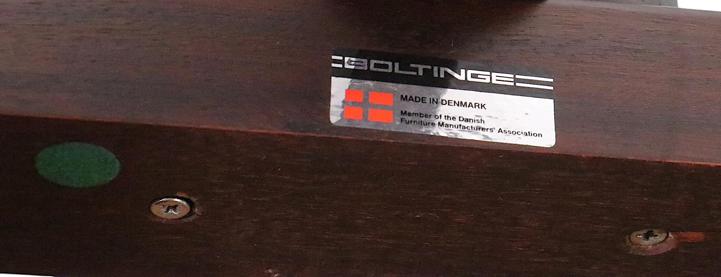 Palo de rosa ovalado de mediados de siglo  Mesa de comedor moderna danesa de Boltinge c. 1960/70 en venta 1