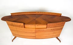 Aparador oval de mediados de siglo by Cecotti Collezioni