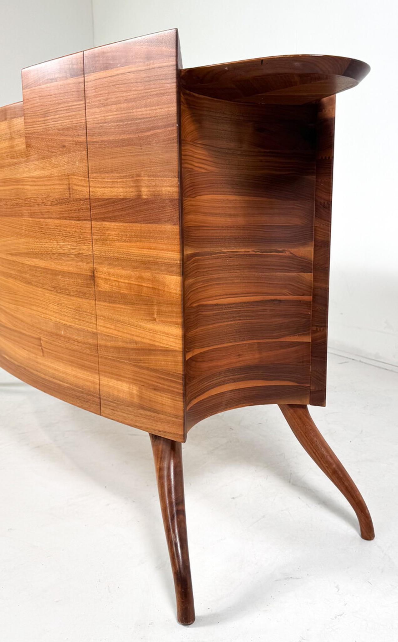 Ovales Sideboard aus der Jahrhundertmitte von Cecotti Collezioni im Angebot 1