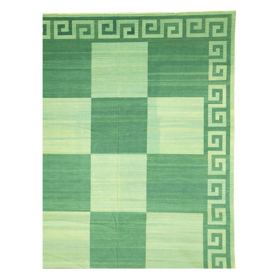 checkerboard rug green