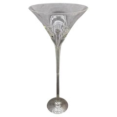 Mid-Century Oversized Large Martini Glass Sculpture