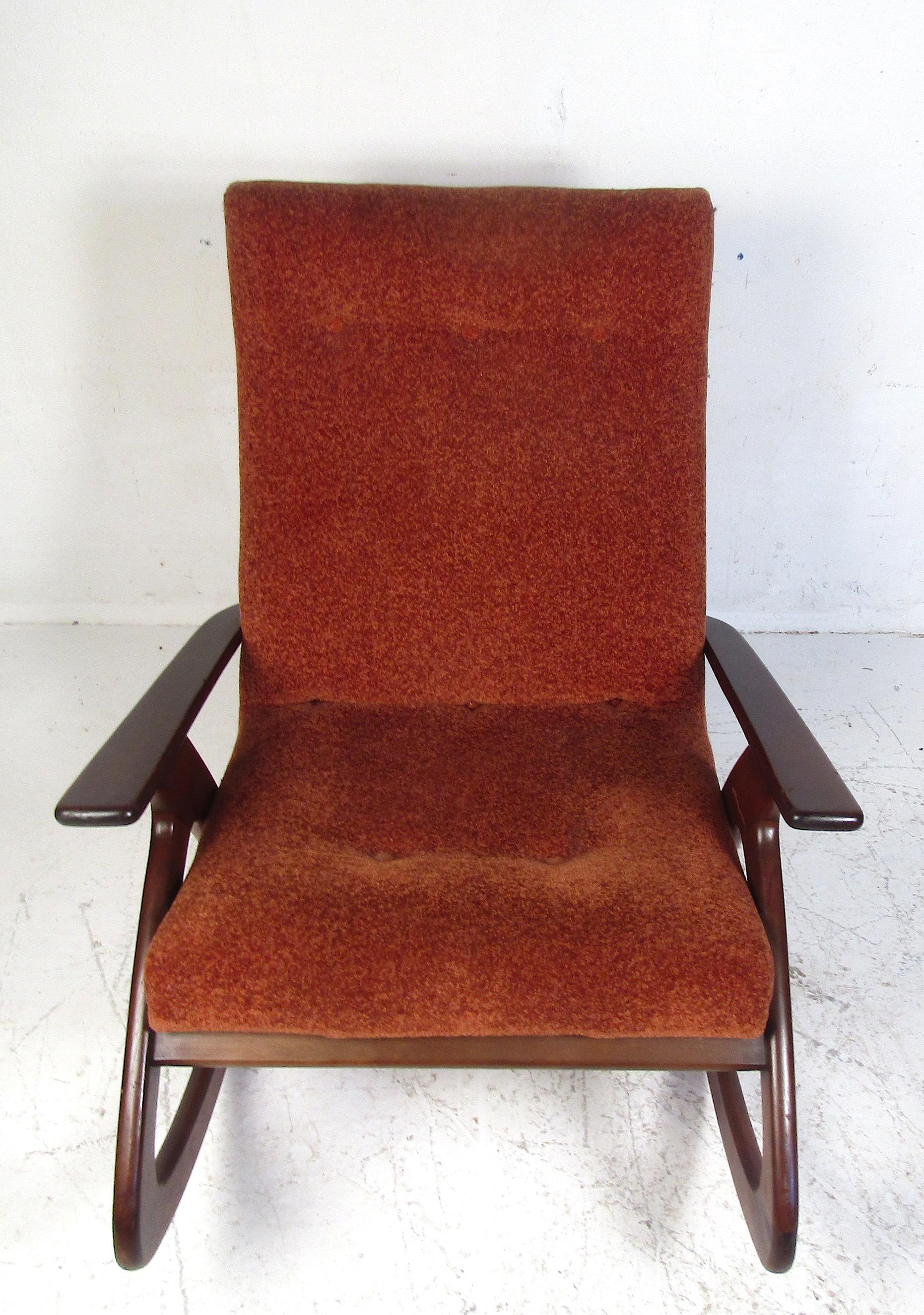 Mid-Century Modern Midcentury Oversized Rocking Chair