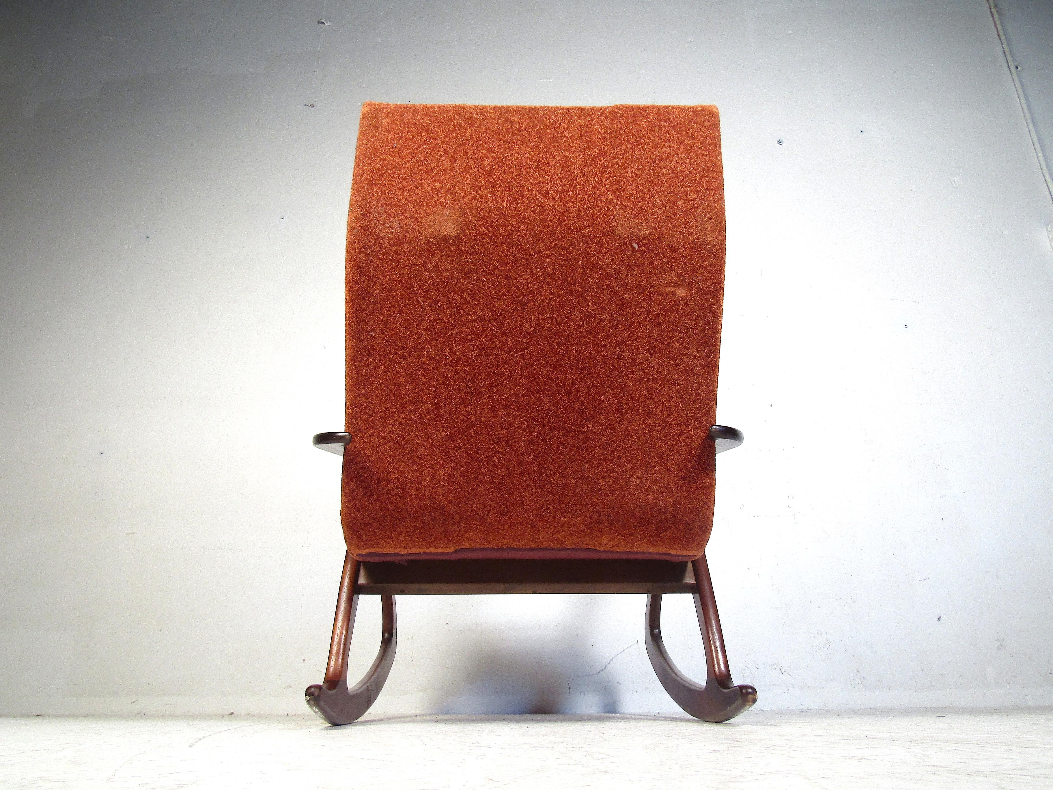 20th Century Midcentury Oversized Rocking Chair