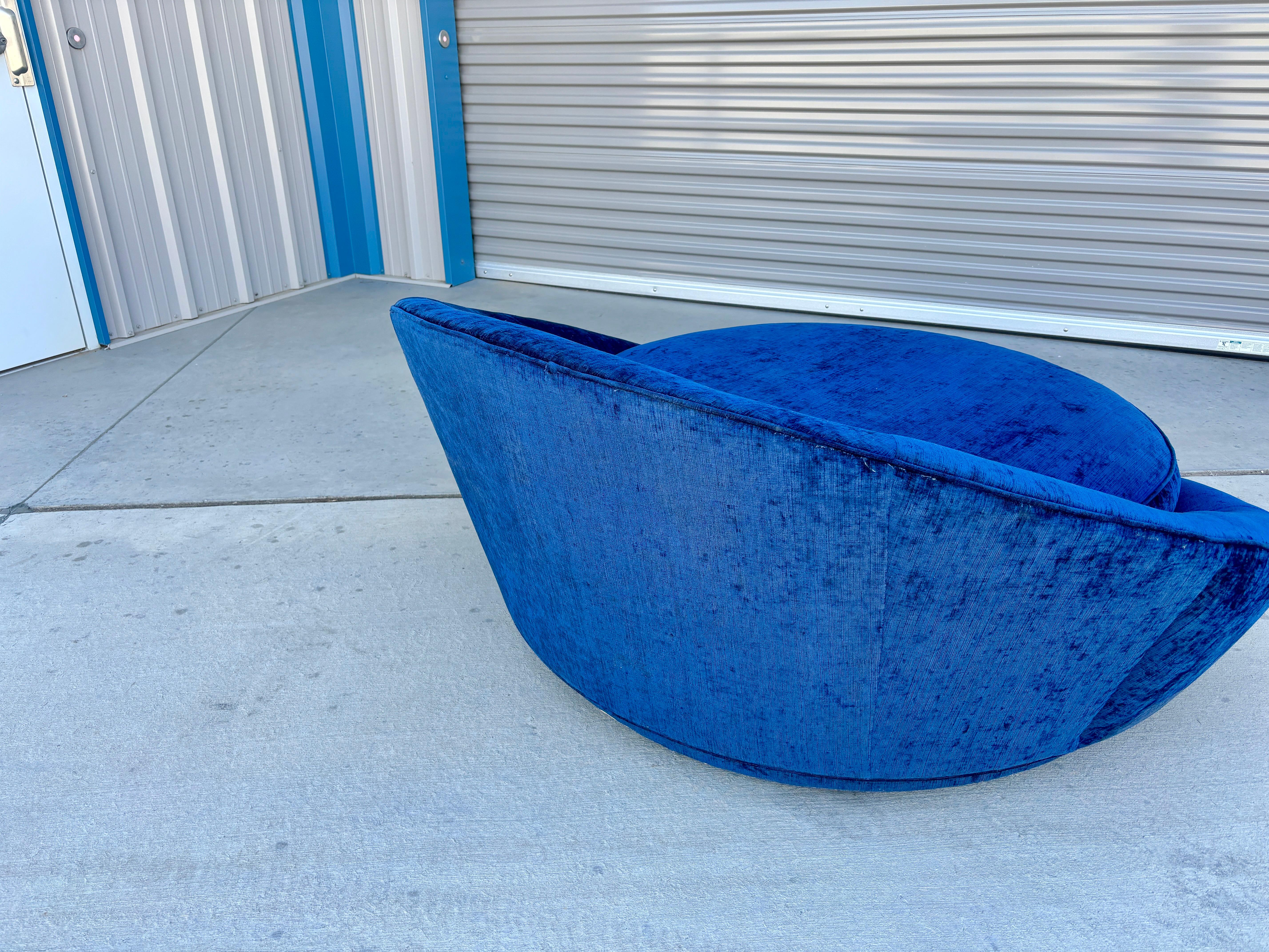 Chaise longue ronde surdimensionnée « Satellite » de Milo Baughman en vente 4