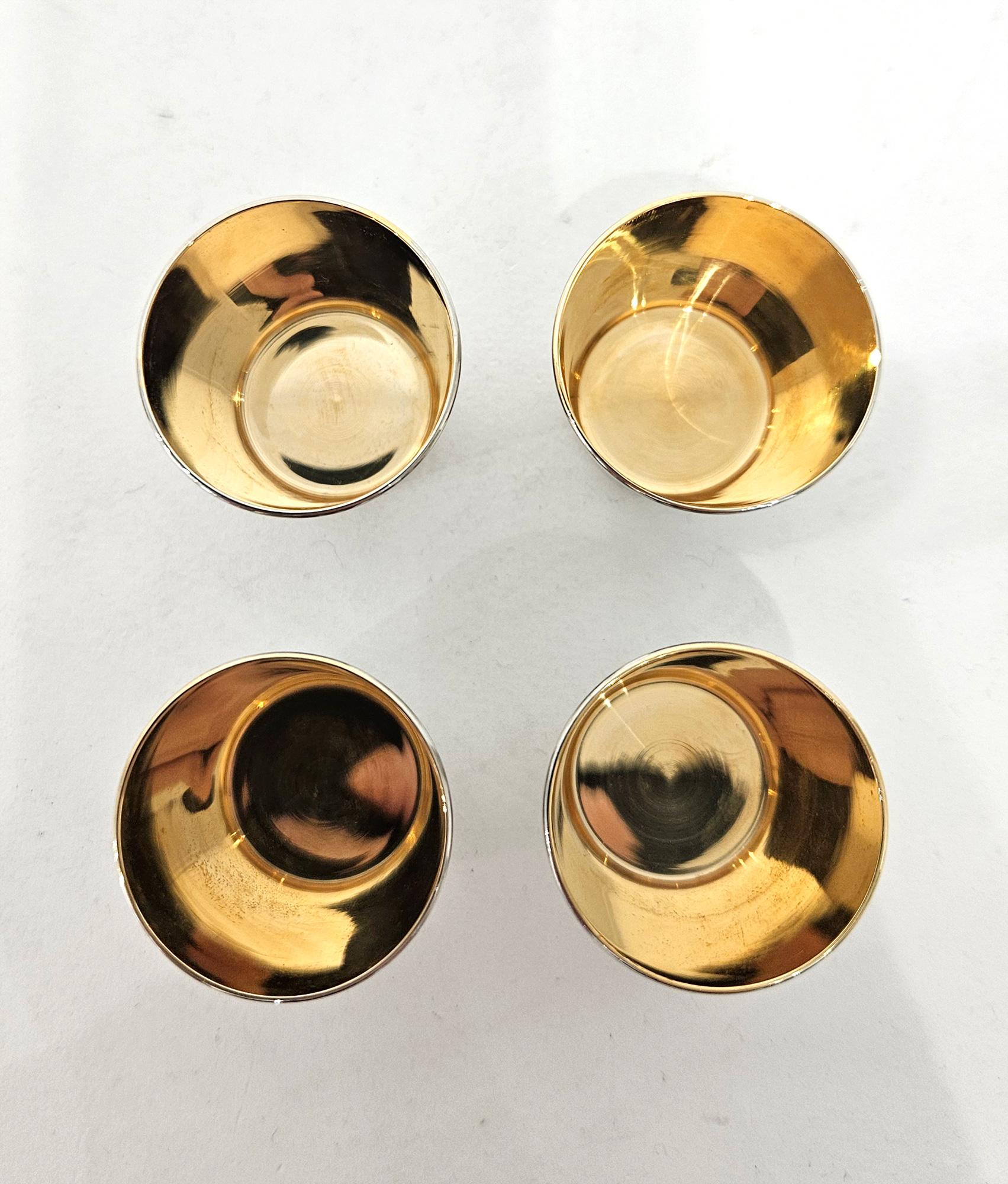 Mid Century Owl Shaped Nested Shot Cups Drinks Set, Germany, c. 1960 2