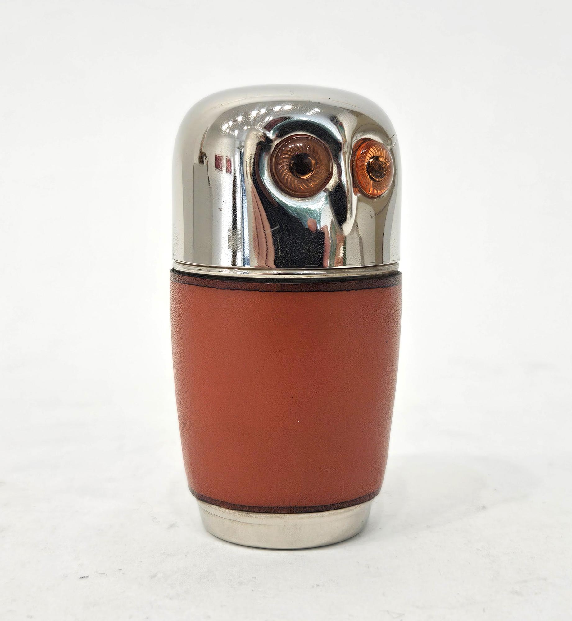 Mid Century Owl Shaped Nested Shot Cups Drinks Set, Germany, c. 1960 3