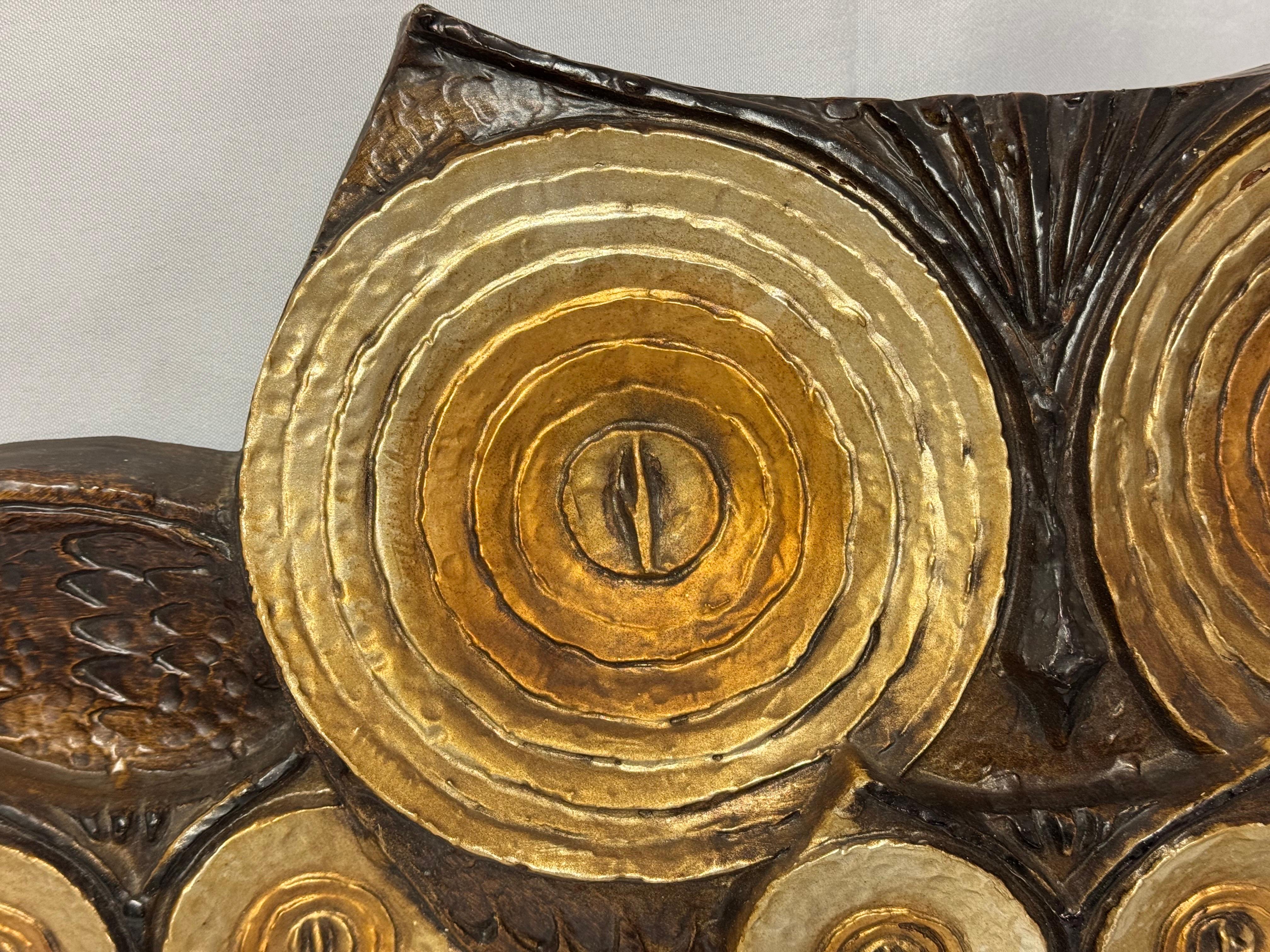Mid Century Eule Wandskulptur im Angebot 5