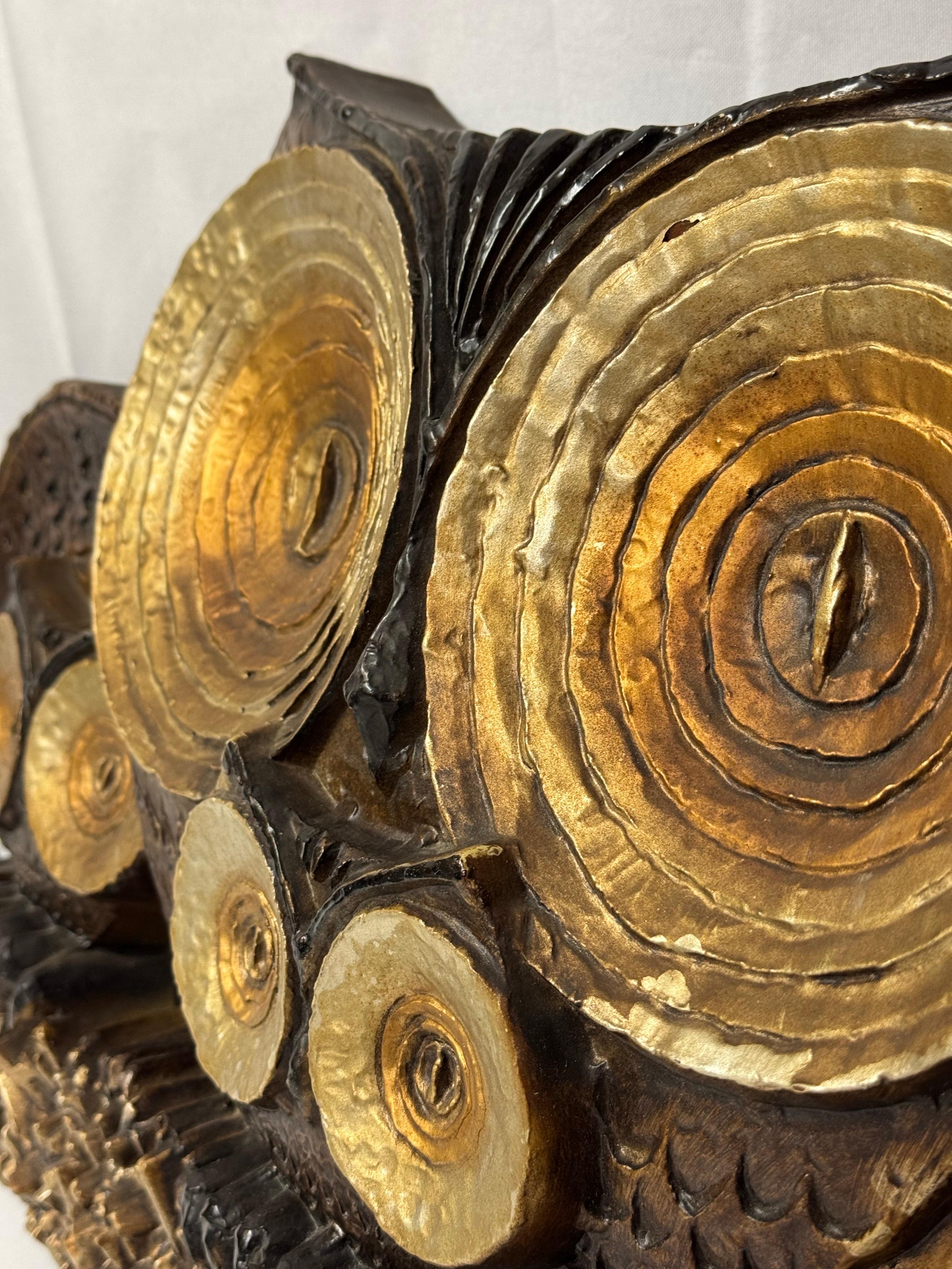 Mid Century Eule Wandskulptur im Angebot 12