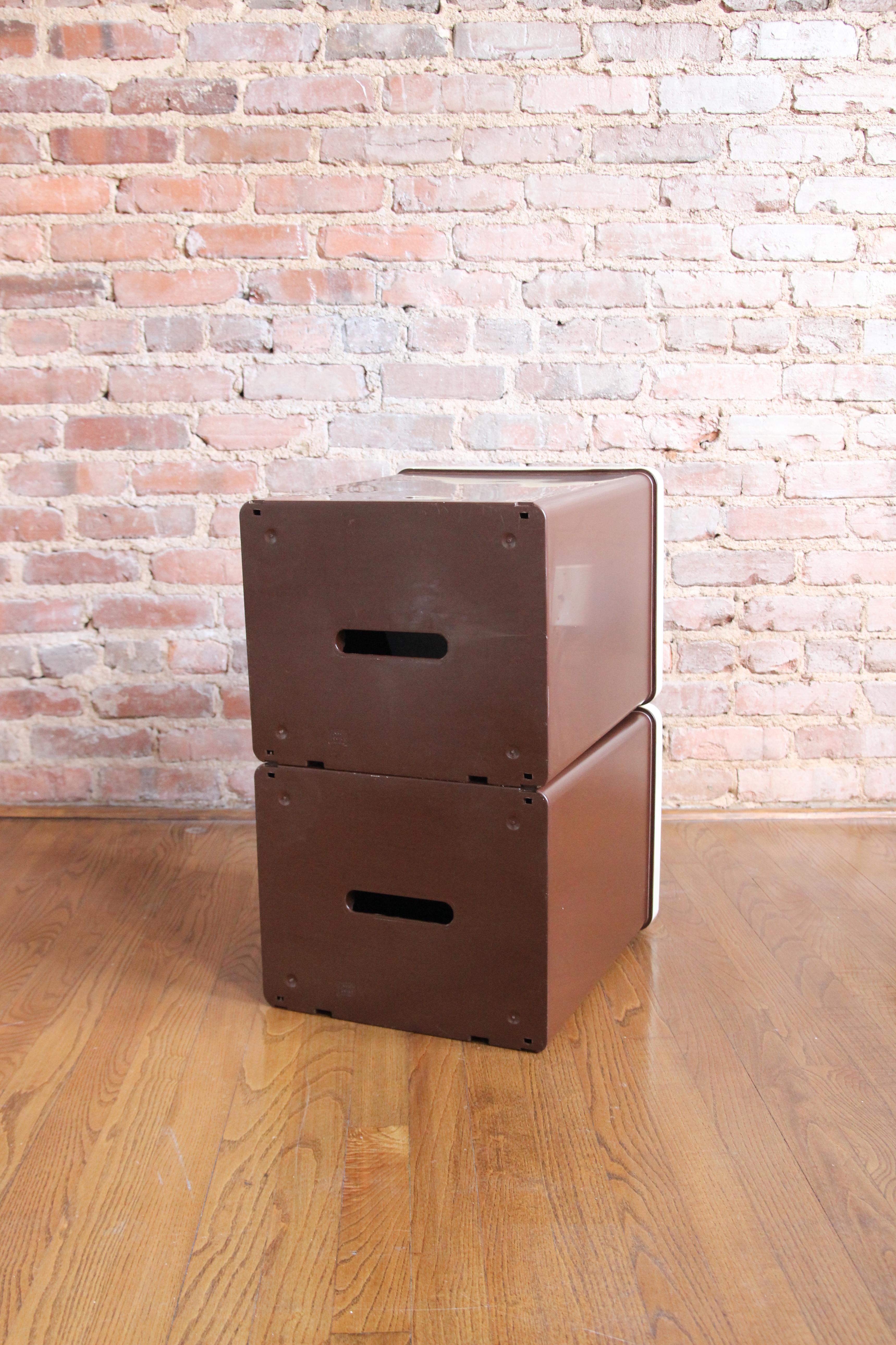 Late 20th Century Mid-Century Oxford Keep-It Cabinets