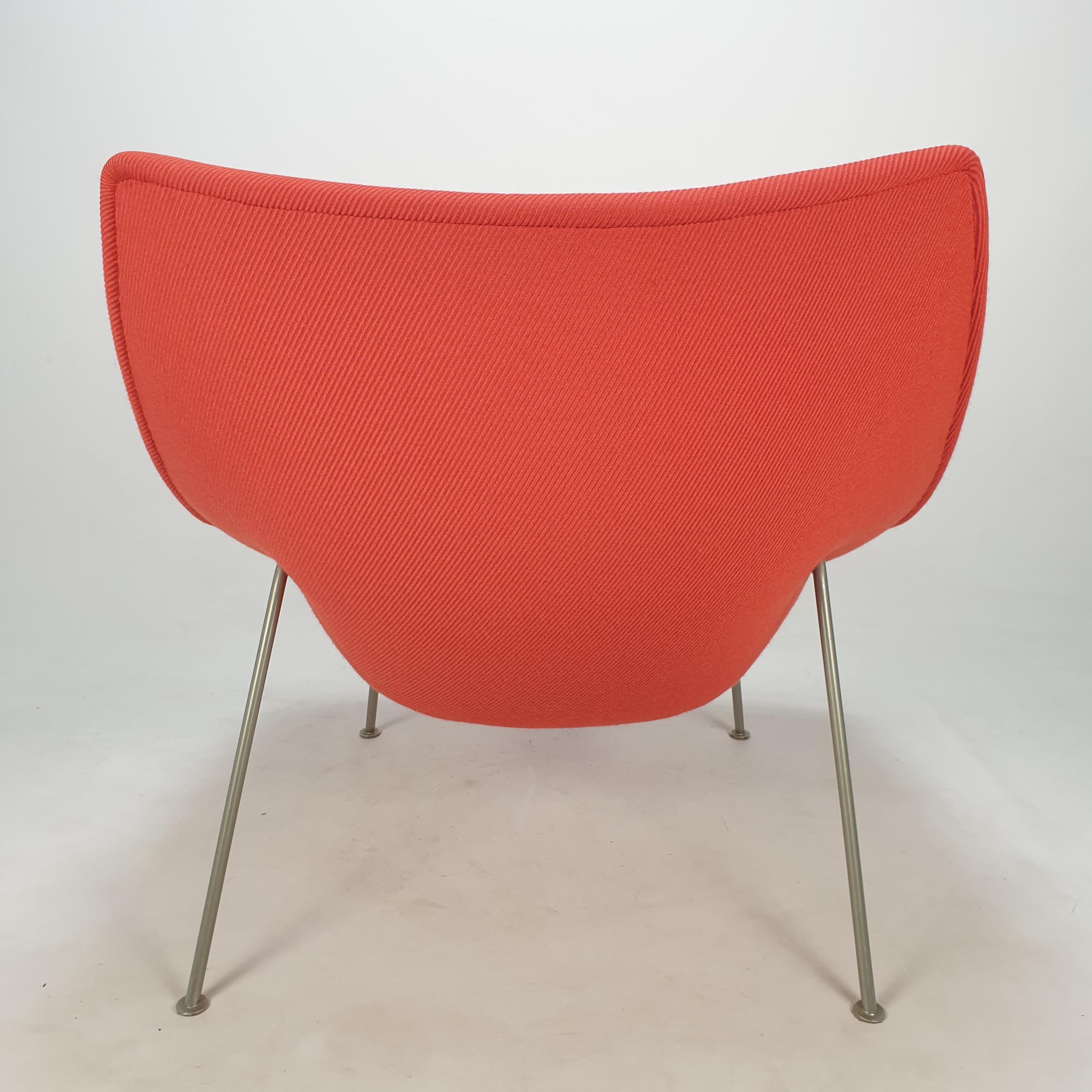 Steel Mid-Century Oyster Lounge Chair by Pierre Paulin for Artifort, 1960s