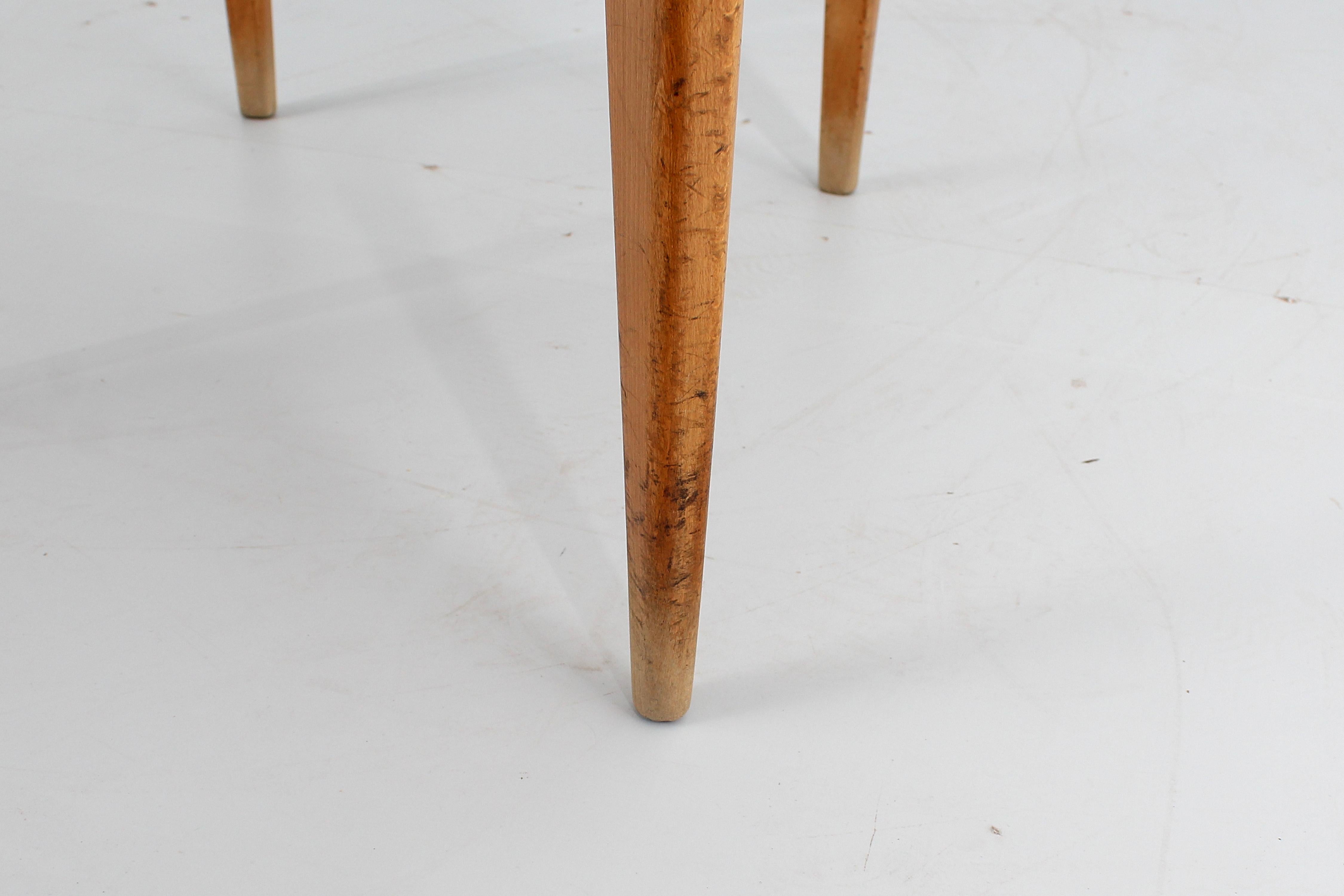 Mitte des Jahrhunderts P. Buffa Stil Satz von 4 Holz und Skai hohe Rückenlehne Stühle 60er Jahre Italien im Angebot 4
