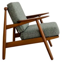 Mid Century P. Jeppesens Danish Lounge Chair w/ New Upholstery